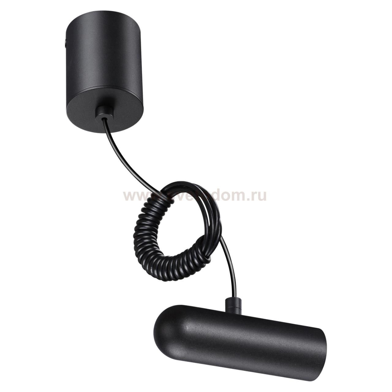 База накладная для ввода питания с заглушкой и проводом-подвесом Novotech 359385 GLAT