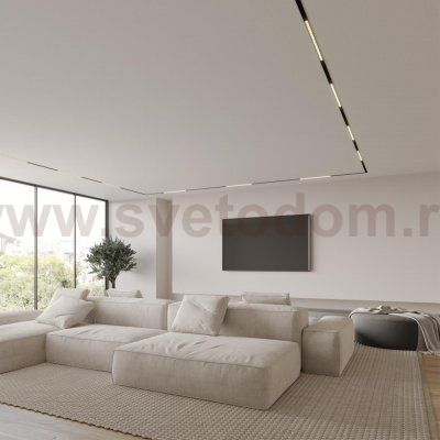 Трековый низковольтный смарт-светильник диммируемый со сменой цв.температуры, (пульт ДУ/Tuya Smart L Novotech 359480 FLUM