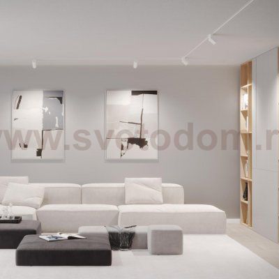 Трековый низковольтный смарт-светильник диммируемый со сменой цв.температуры, (пульт ДУ/Smart Life) Novotech 359491 FLUM