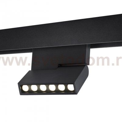 Трековый низковольтный смарт-светильник диммируемый со сменой цв.температуры, (пульт ДУ/Smart Life) Novotech 359494 FLUM