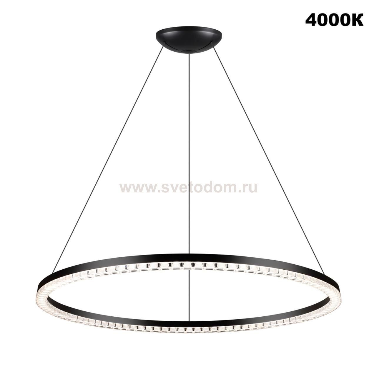 359711 LEDO NT25 000 черный Светильник подвесной диммир. со сменой цв.темпер. (пульт ДУ/прилож. Smart Life) IP20 LED 70W 220-240V 1800-4000К MONILE