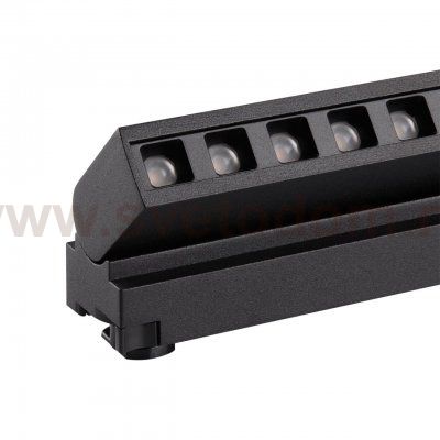 359735 PORT NT25 240 черный Светильник однофазный двухжильный трековый с переключ. цв. температуры IP20 LED 6W 180-265V 2700К/3200К/4000К EOS