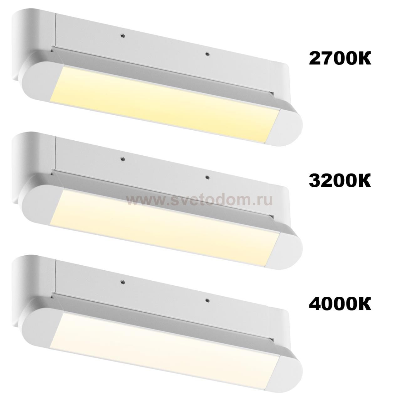 359801 OVER NT25 400 белый Светильник накладной с перекл. цв. температуры IP20 LED 12W 180-265V 2700К/3200К/4000К ITER