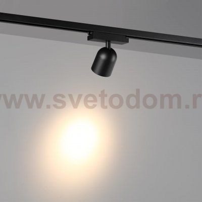 359803 PORT NT25 246 черный Светильник трековый однофазный двухжильный IP20 LED 10W 180-265V 3000К SOLETTE