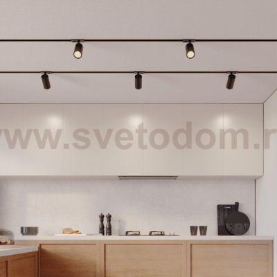 359913 PORT NT26 000 черный Светильник однофазный трехжильный трековый IP20 LED 15W 220-240V 3000К SELENE