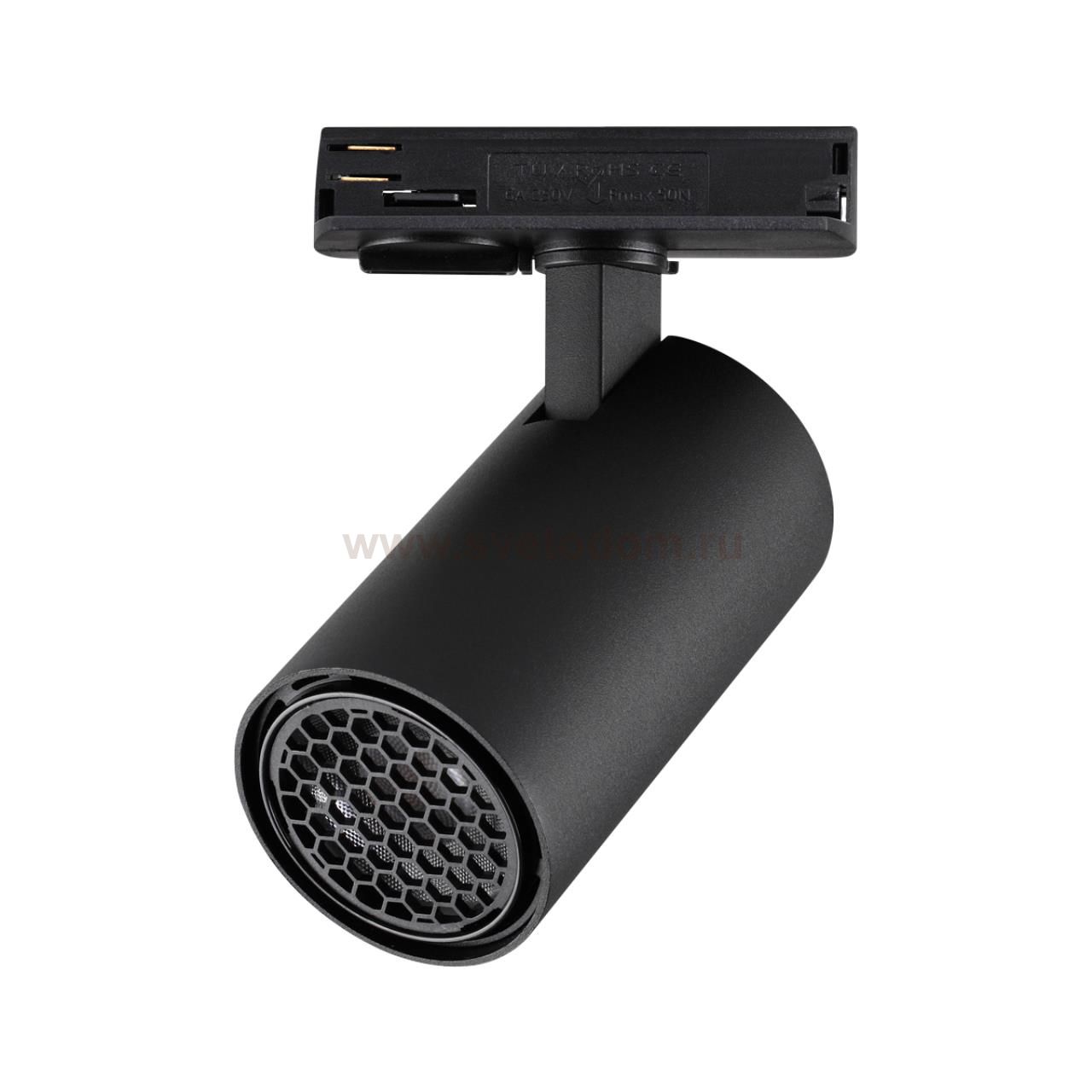 359915 PORT NT26 000 черный Светильник однофазный трехжильный трековый IP20 LED 15W 220-240V 4000К SELENE