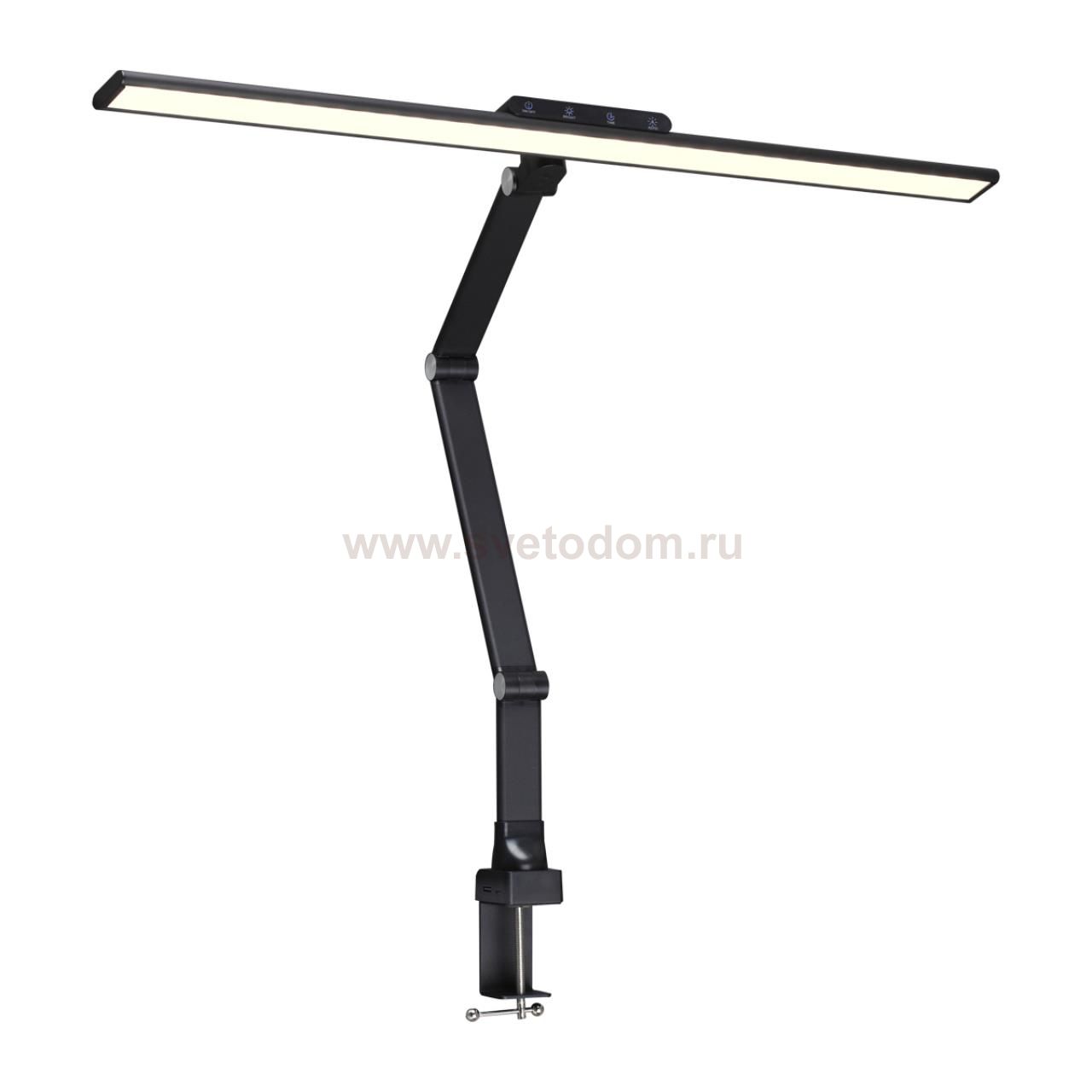 359969 LEDO NT26 000 черный Лампа настольная диммируемая полного спектра LED IP20 24W 220V 4000K 1670Лм STUDI