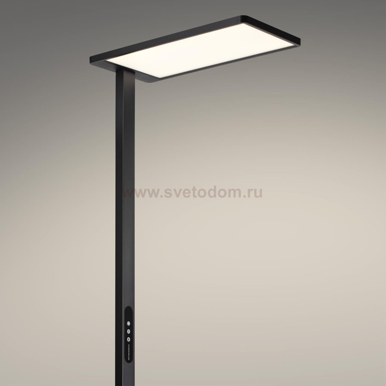 359974 LEDO NT26 000 (В 2-х КОРОБКАХ) черный Торшер светодиодный диммир. полного спектра IP20 LED 50W+50W 180-265V 4000K 6500Лм STUDI