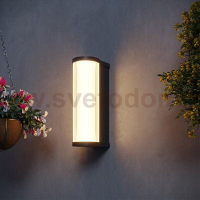 359984 STREET NT26 000 черный Светильник фасадный IP65 LED 12W 220-240V 3000K FLUO