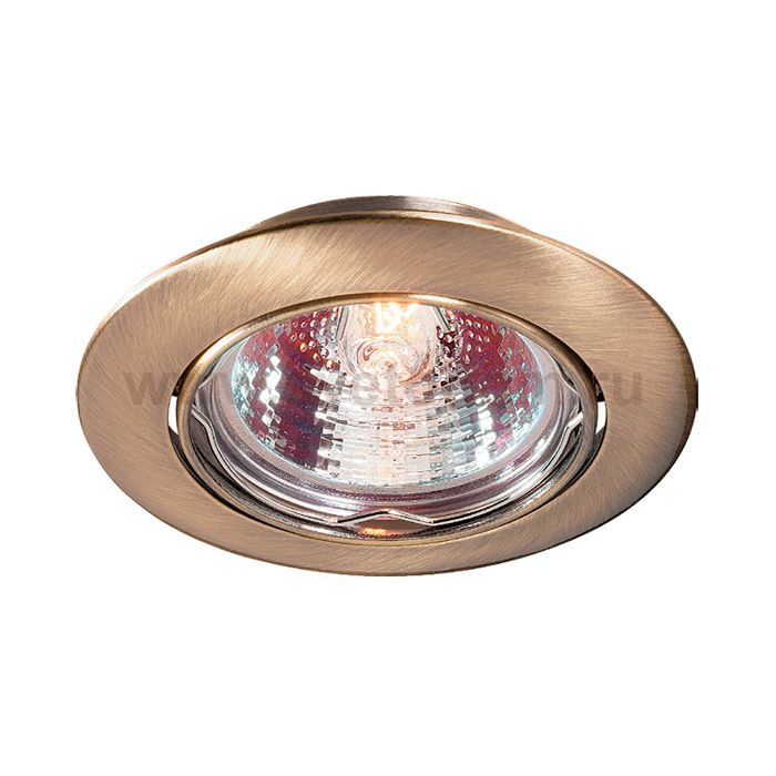 Стандартный встраиваемый поворотный светильник Novotech 369429 CROWN