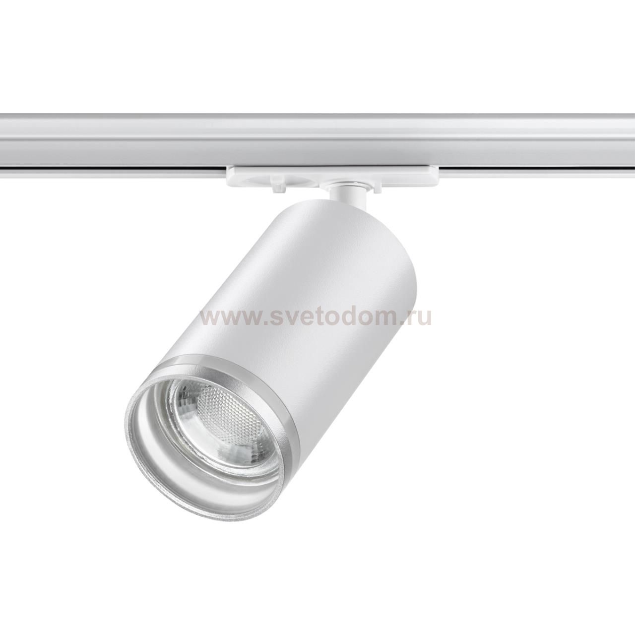 Светильник трековый для однофазного двухжильного (универсального) шинопровода Novotech 370876 ULAR