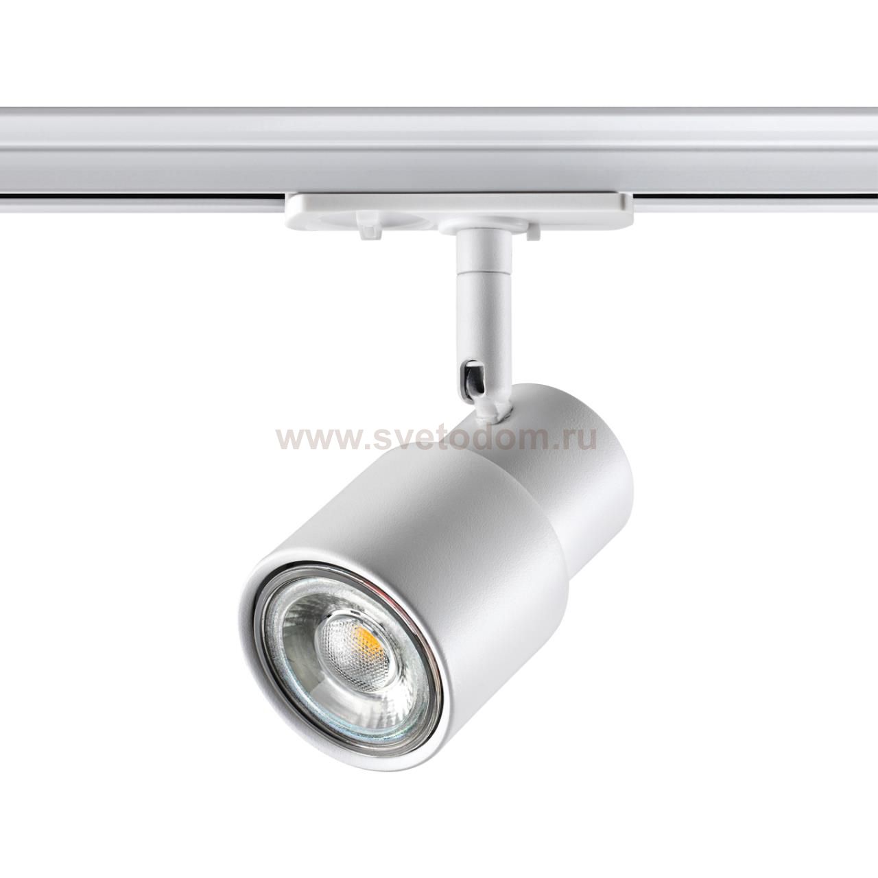 Светильник трековый для однофазного двухжильного (универсального) шинопровода Novotech 370927 MOLO