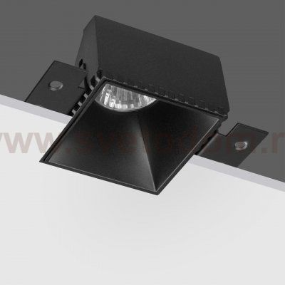 370998 WIR NT25 000 черный Светильник встраиваемый для ГКЛ потолка IP20 GU10 50W 220V NIMBUS