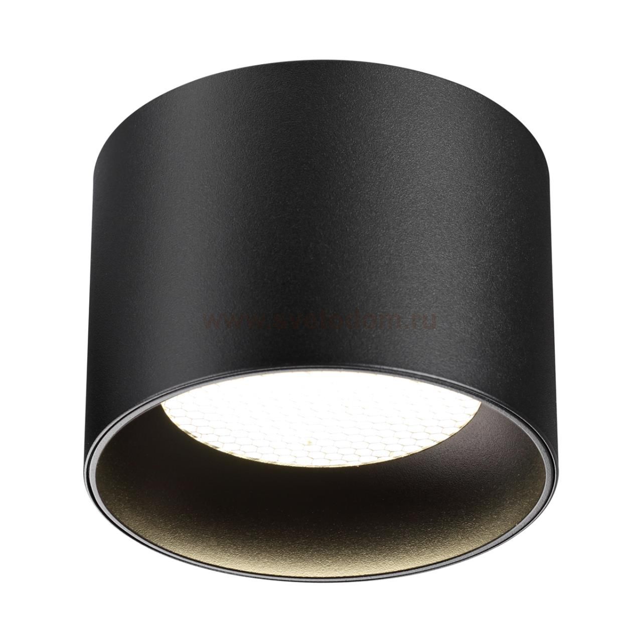 371010 OVER NT25 000 черный Светильник накладной IP20 GX53 12W 220-240V GEMINI