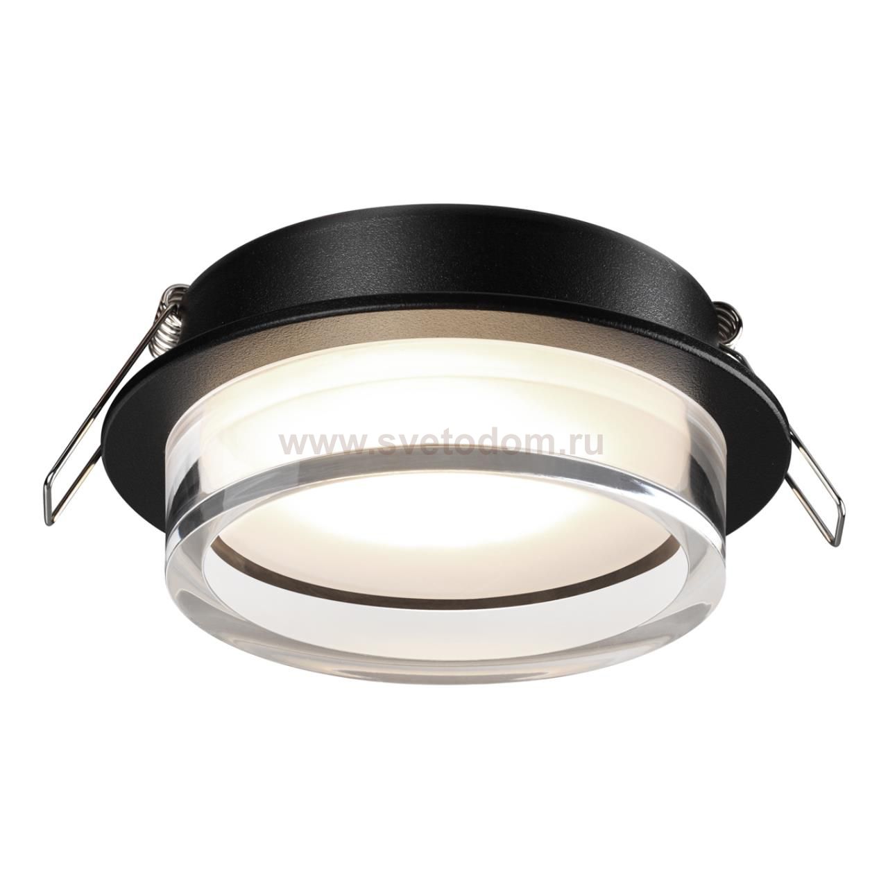 371026 WIR NT25 570 черный Светильник встраиваемый IP20 GX53 12Вт 220-240V GEM