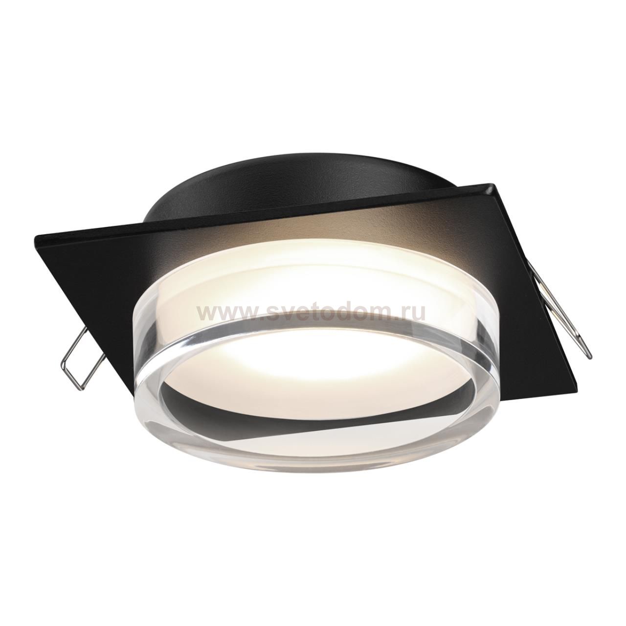 371028 WIR NT25 570 черный Светильник встраиваемый IP20 GX53 12Вт 220-240V GEM