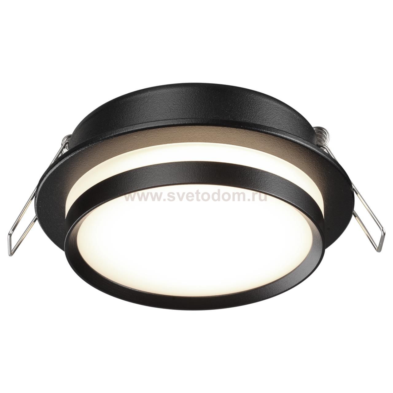 371036 WIR NT25 571 черный Светильник встраиваемый IP20 GX53 12Вт 220-240V LIRIO