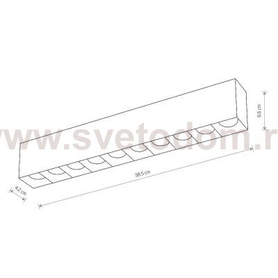 Накладной светильник Nowodvorski Midi Led 10053