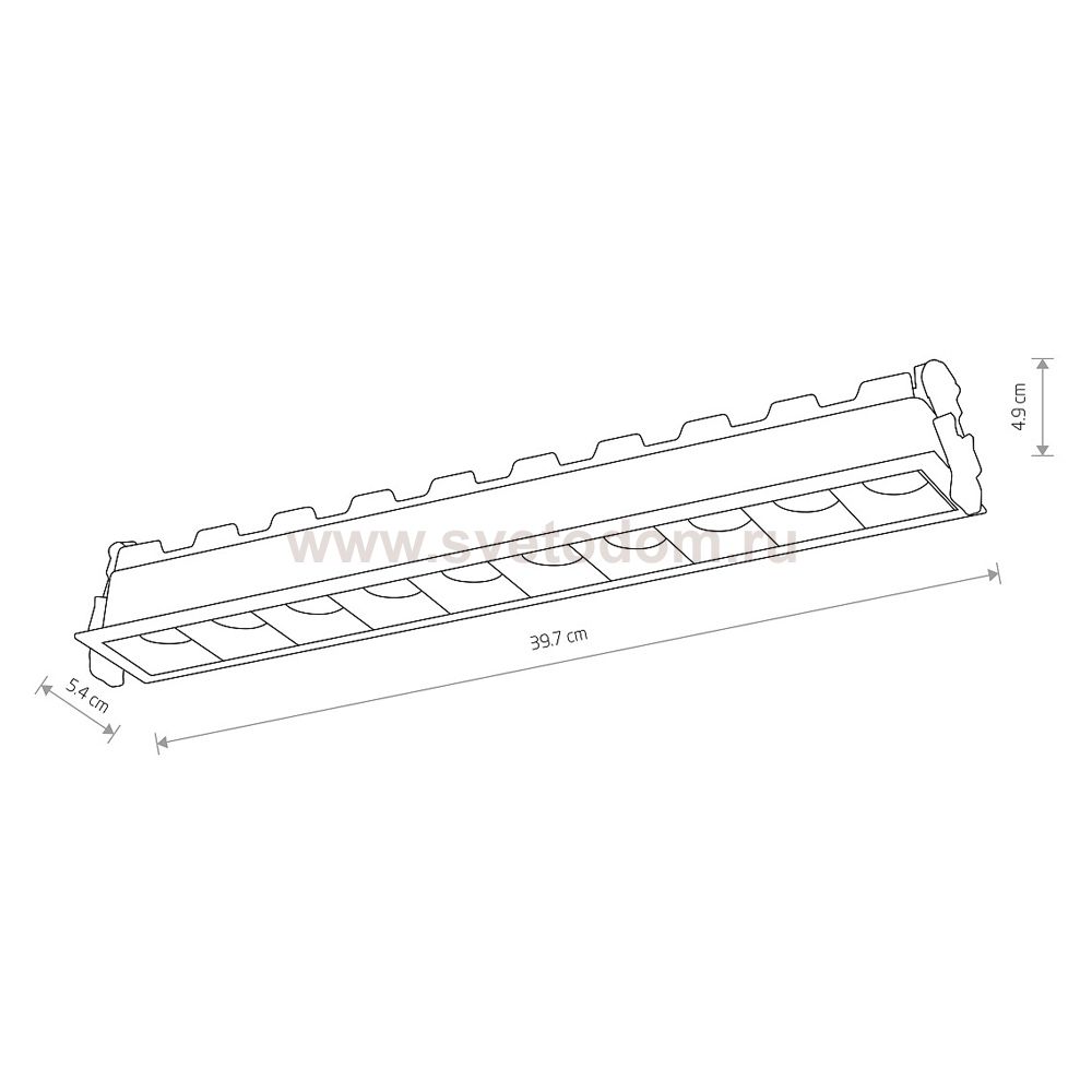 Встраиваемый светильник Nowodvorski Midi Led 10063