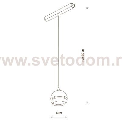 Трековый светильник Nowodvorski Lvm Slot 10154