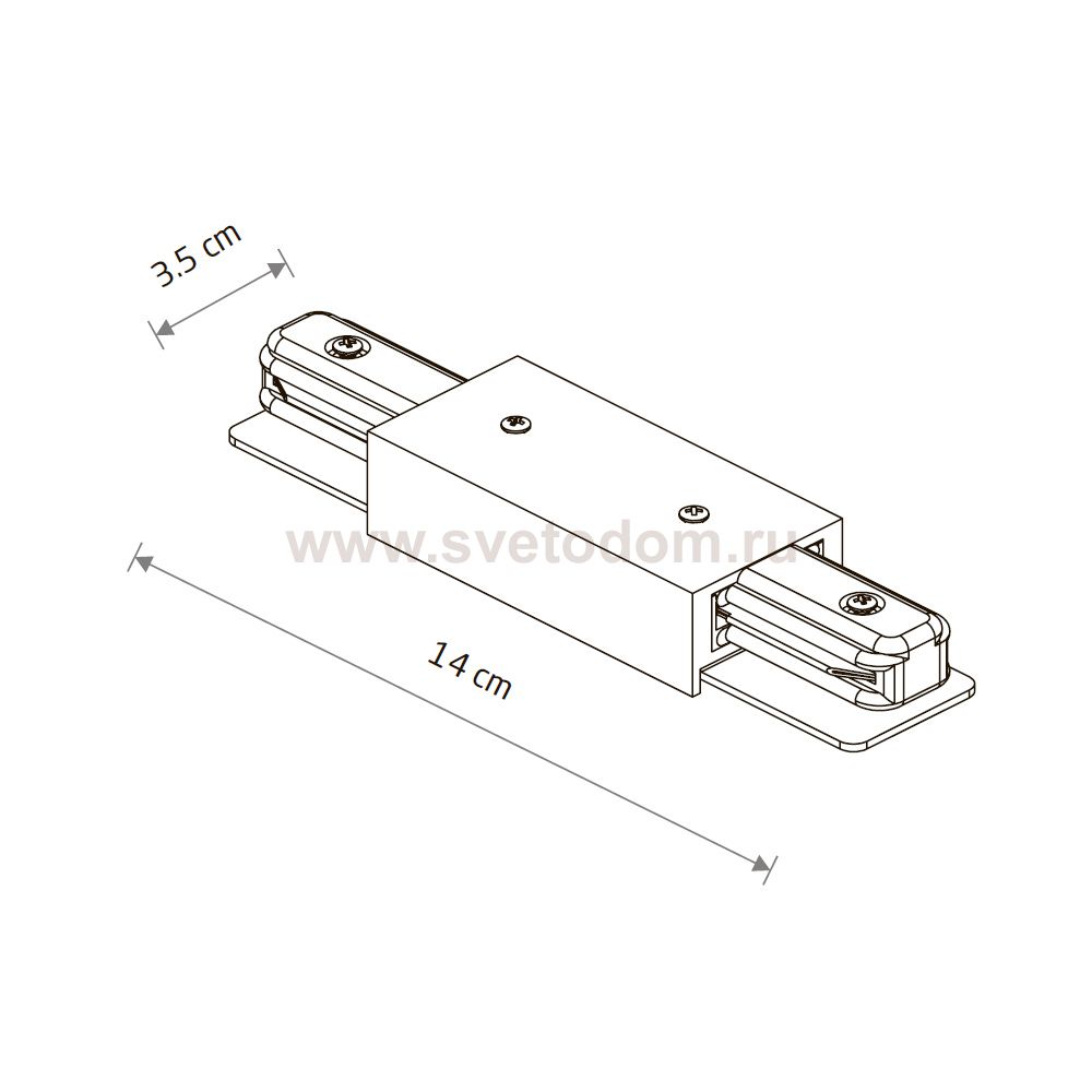 Коннектор прямой Nowodvorski Profile Power Straight 10226