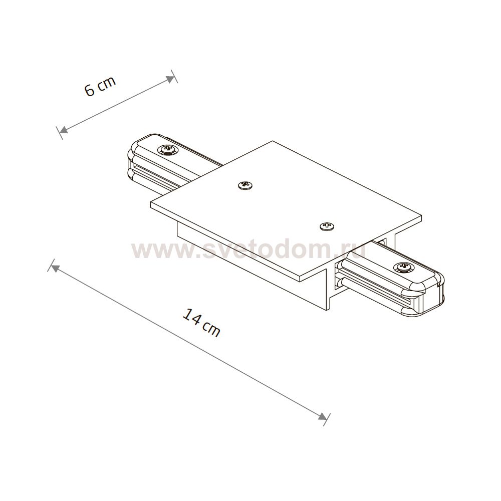 Коннектор прямой Nowodvorski Profile Power Straight 10228