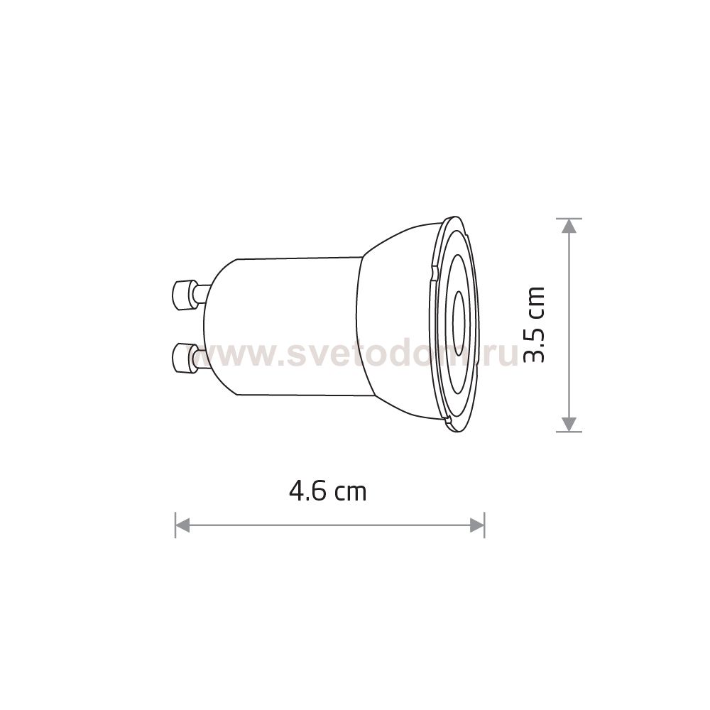 Лампа светодиодная Nowodvorski Reflector Led White (Cерия Reflector Led, Цвет Белый) арт. 10230