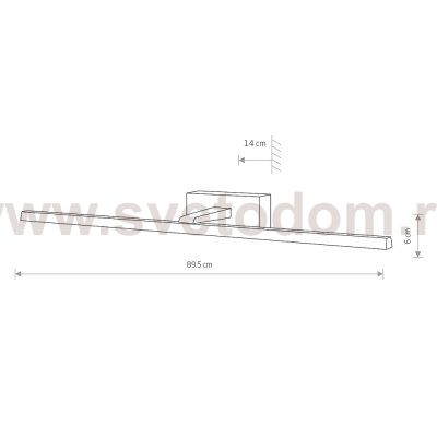 Подсветка для картин Nowodvorski Van Gogh Led Black (Cерия Van Gogh Led, Цвет Черный) арт. 10284