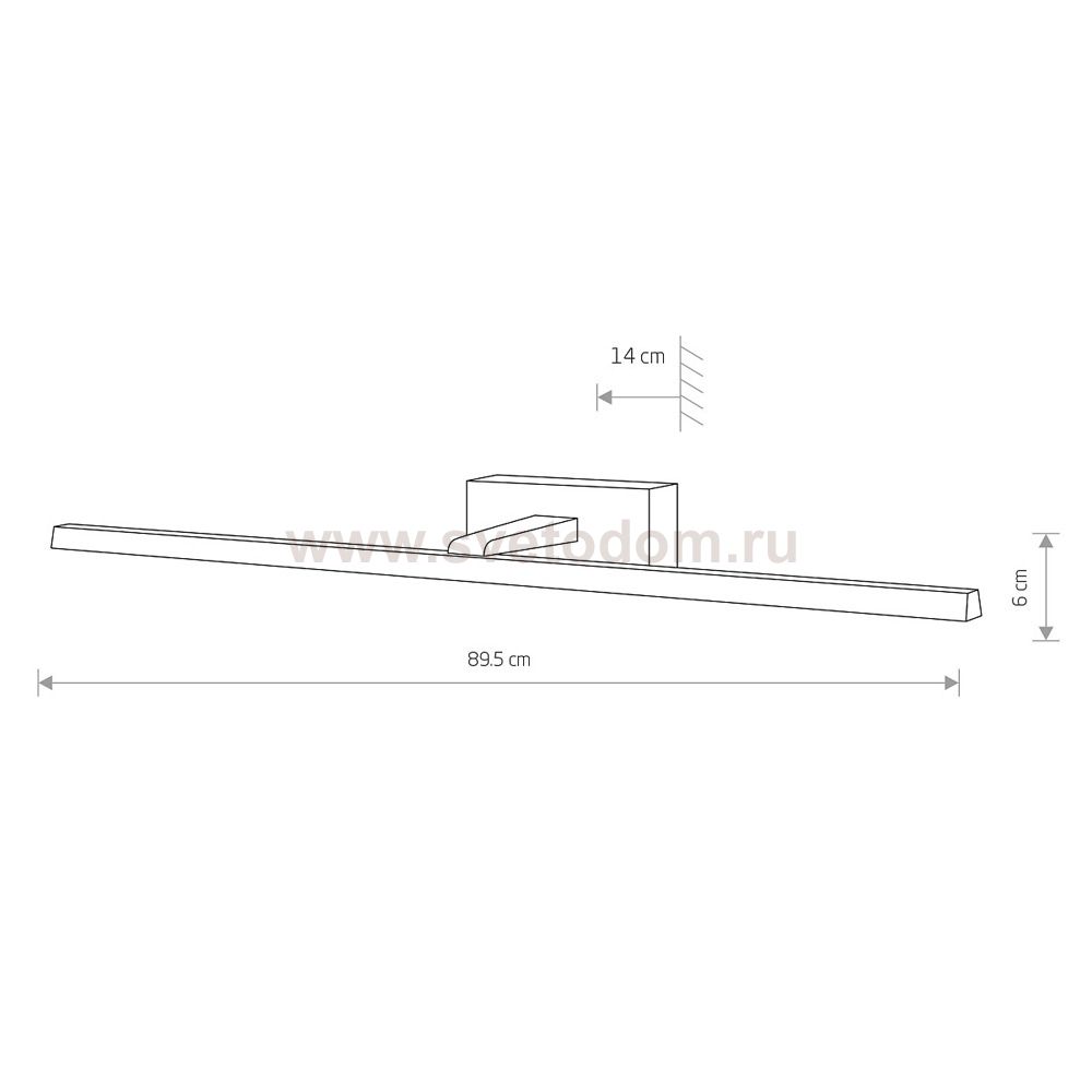 Подсветка для картин Nowodvorski Van Gogh Led Chrome (Cерия Van Gogh Led, Цвет Хром) арт. 10287