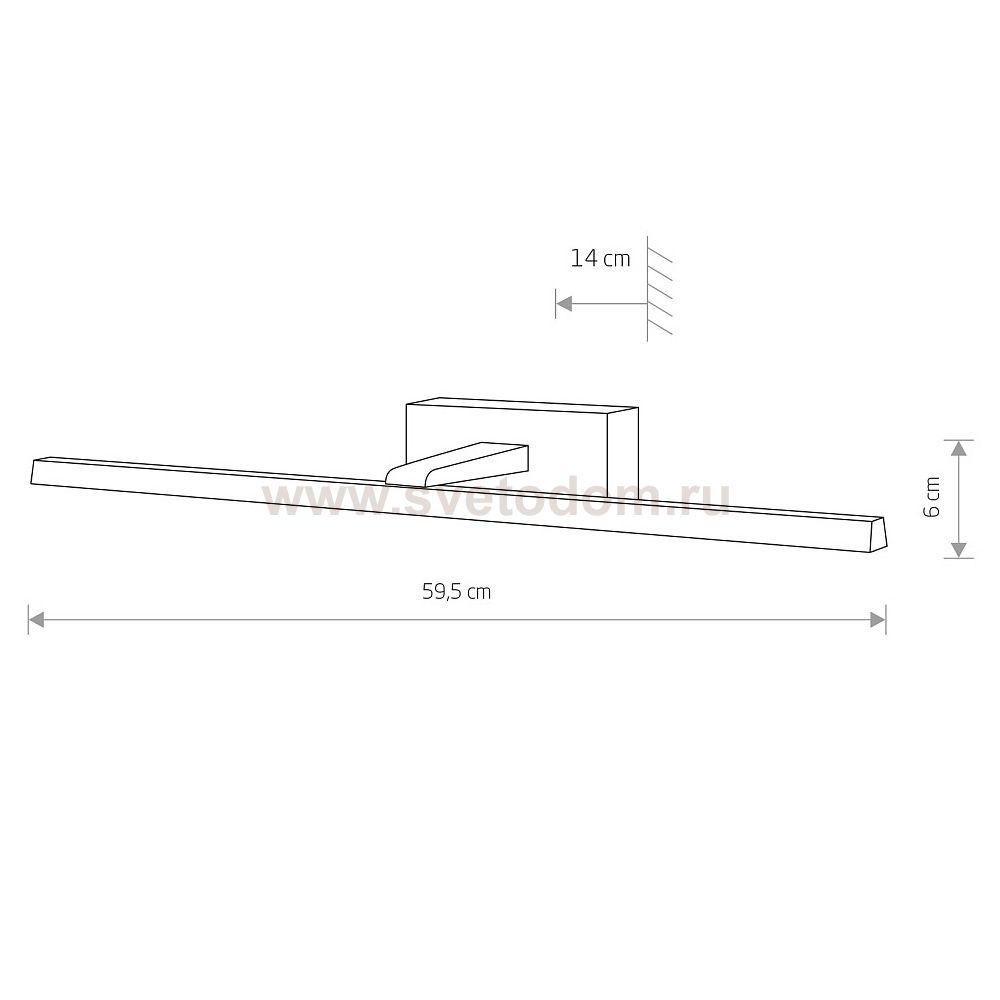 Подсветка для картин Nowodvorski Van Gogh Led Chrome (Cерия Van Gogh Led, Цвет Хром) арт. 10288