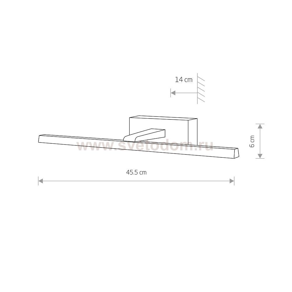 Подсветка для картин Nowodvorski Van Gogh Led Chrome (Cерия Van Gogh Led, Цвет Хром) арт. 10289