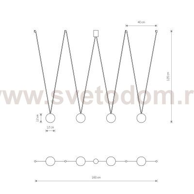 Подвесной светильник Nowodvorski Sling IV Black (Cерия Sling IV, Цвет Черный) арт. 10354
