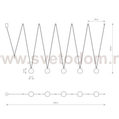 Подвесной светильник Nowodvorski Sling V Black (Cерия Sling V, Цвет Черный) арт. 10355