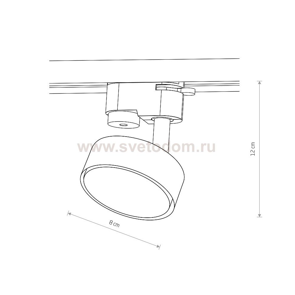 Трековый однофазный светильник Nowodvorski Profile Puck Black (Cерия Profile Puck, Цвет Черный) арт. 10358