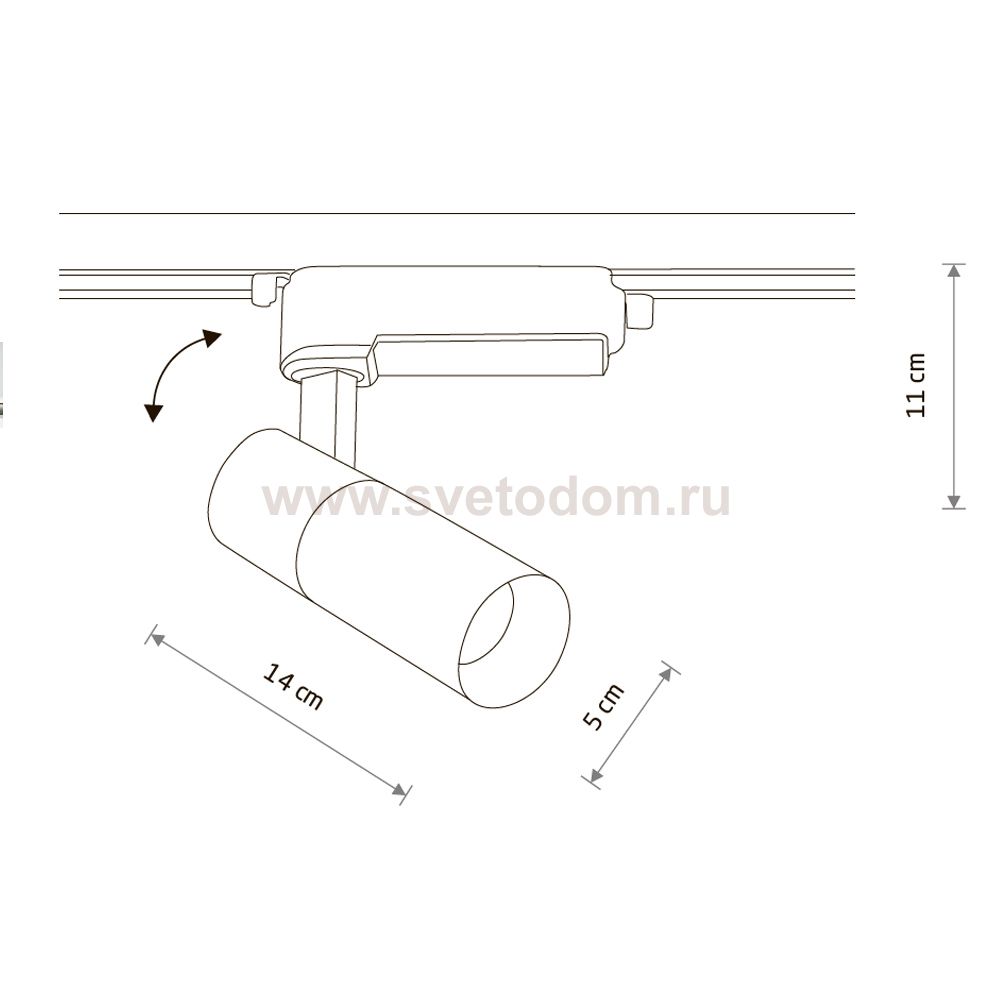 Трековый однофазный светильник Nowodvorski Profile Tinos Led White (Cерия Profile Tinos Led, Цвет Белый) арт. 10373