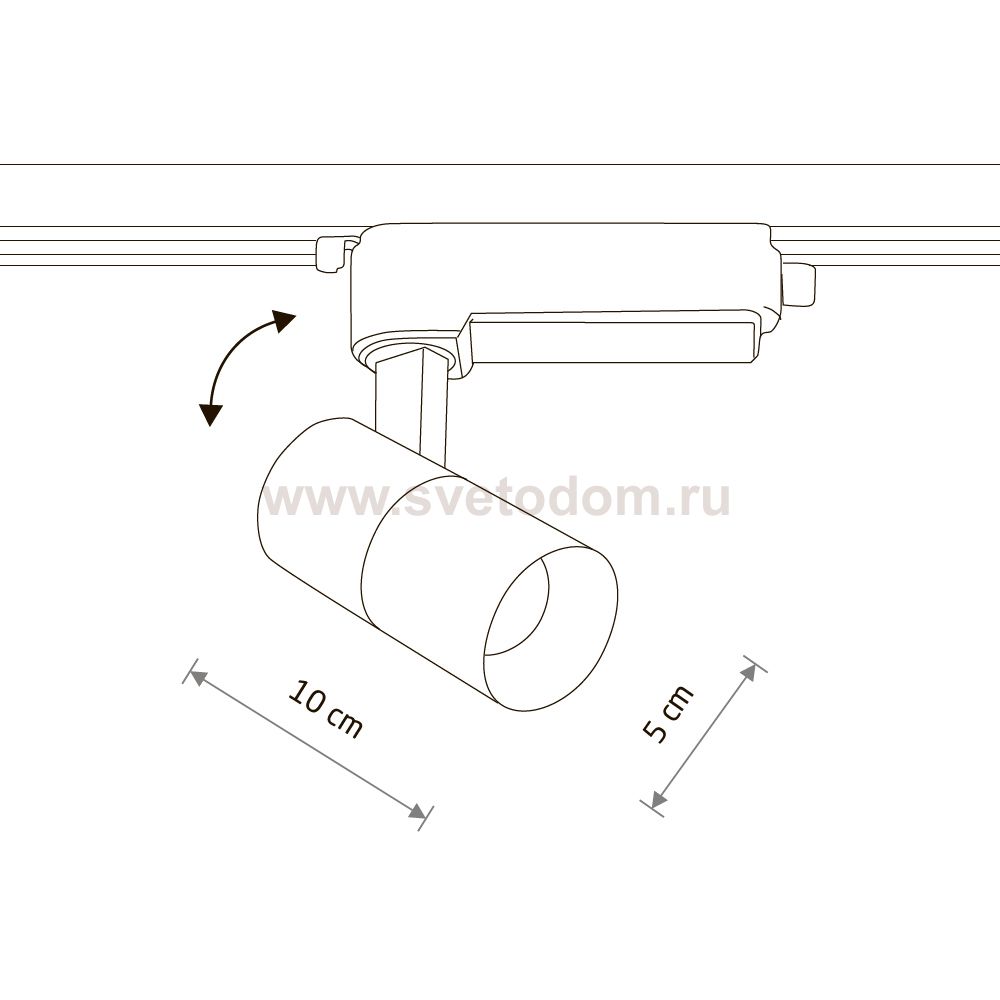 Трековый однофазный светильник Nowodvorski Profile Tinos Led White (Cерия Profile Tinos Led, Цвет Белый) арт. 10376