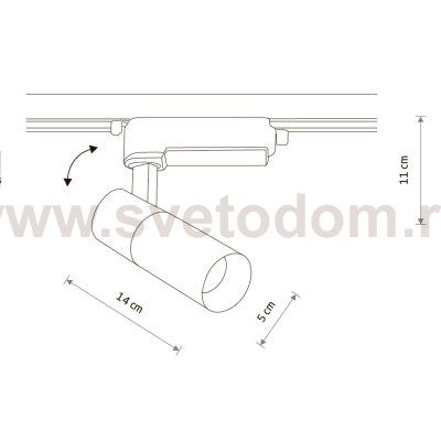 Трековый однофазный светильник Nowodvorski Profile Tinos Led White (Cерия Profile Tinos Led, Цвет Белый) арт. 10377
