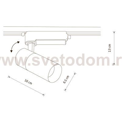 Трековый однофазный светильник Nowodvorski Profile Tinos Led White (Cерия Profile Tinos Led, Цвет Белый) арт. 10378