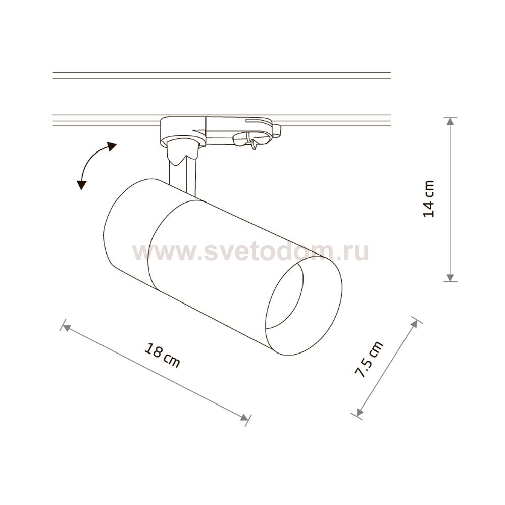 Трековый трехфазный светильник Nowodvorski Ctls Tinos Led White (Cерия Ctls Tinos Led, Цвет Белый) арт. 10395