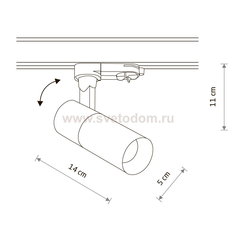 Трековый трехфазный светильник Nowodvorski Ctls Tinos Led Black (Cерия Ctls Tinos Led, Цвет Черный) арт. 10399