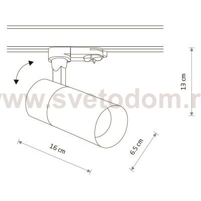 Трековый трехфазный светильник Nowodvorski Ctls Tinos Led Black (Cерия Ctls Tinos Led, Цвет Черный) арт. 10400