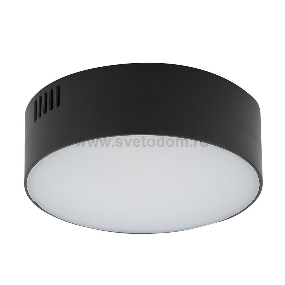 Потолочный cветильник Nowodvorski Lid Round Led Black (Cерия Lid Led, Модель круглая, Цвет Черный) арт. 10406