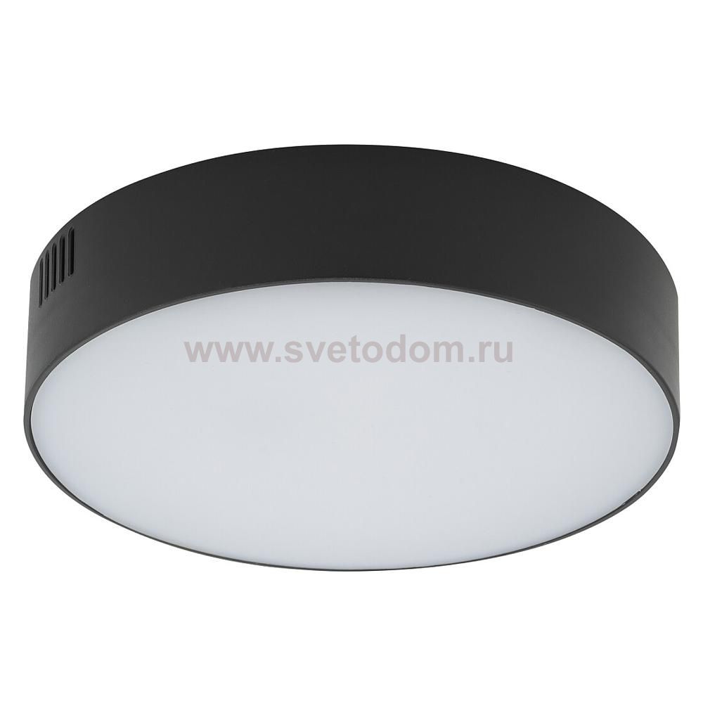 Потолочный cветильник Nowodvorski Lid Round Led Black (Cерия Lid Led, Модель круглая, Цвет Черный) арт. 10407
