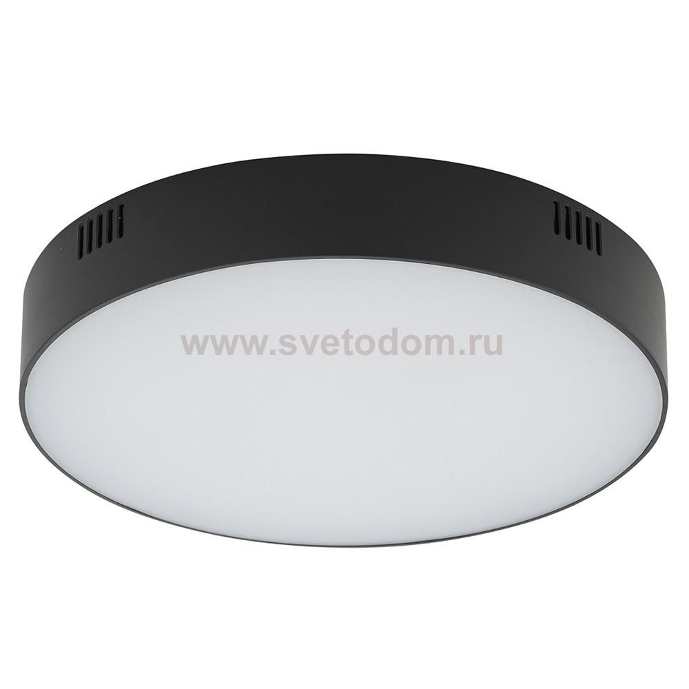 Потолочный cветильник Nowodvorski Lid Round Led Black (Cерия Lid Led, Модель круглая, Цвет Черный) арт. 10408