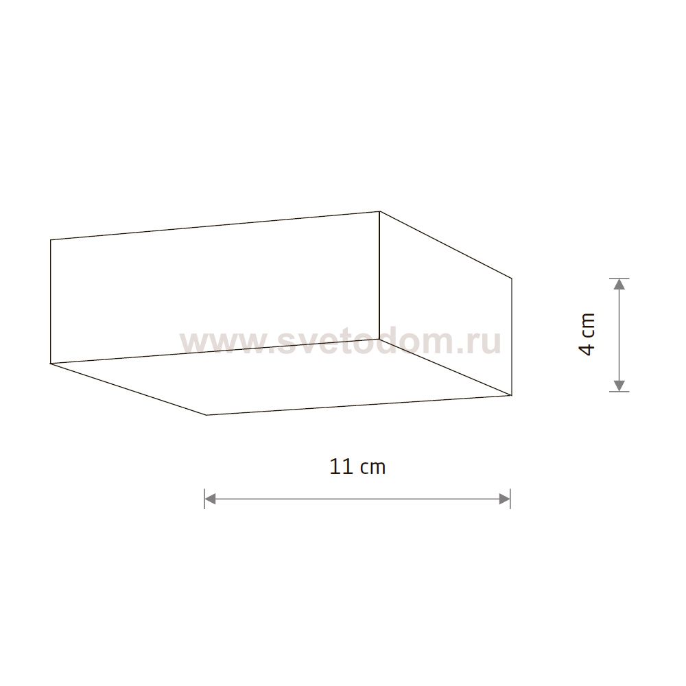 Потолочный cветильник Nowodvorski Lid Square Led White (Cерия Lid Led, Модель квадратная, Цвет Белый) арт. 10420