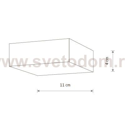 Потолочный cветильник Nowodvorski Lid Square Led Black (Cерия Lid Led, Модель квадратная, Цвет Черный) арт. 10424