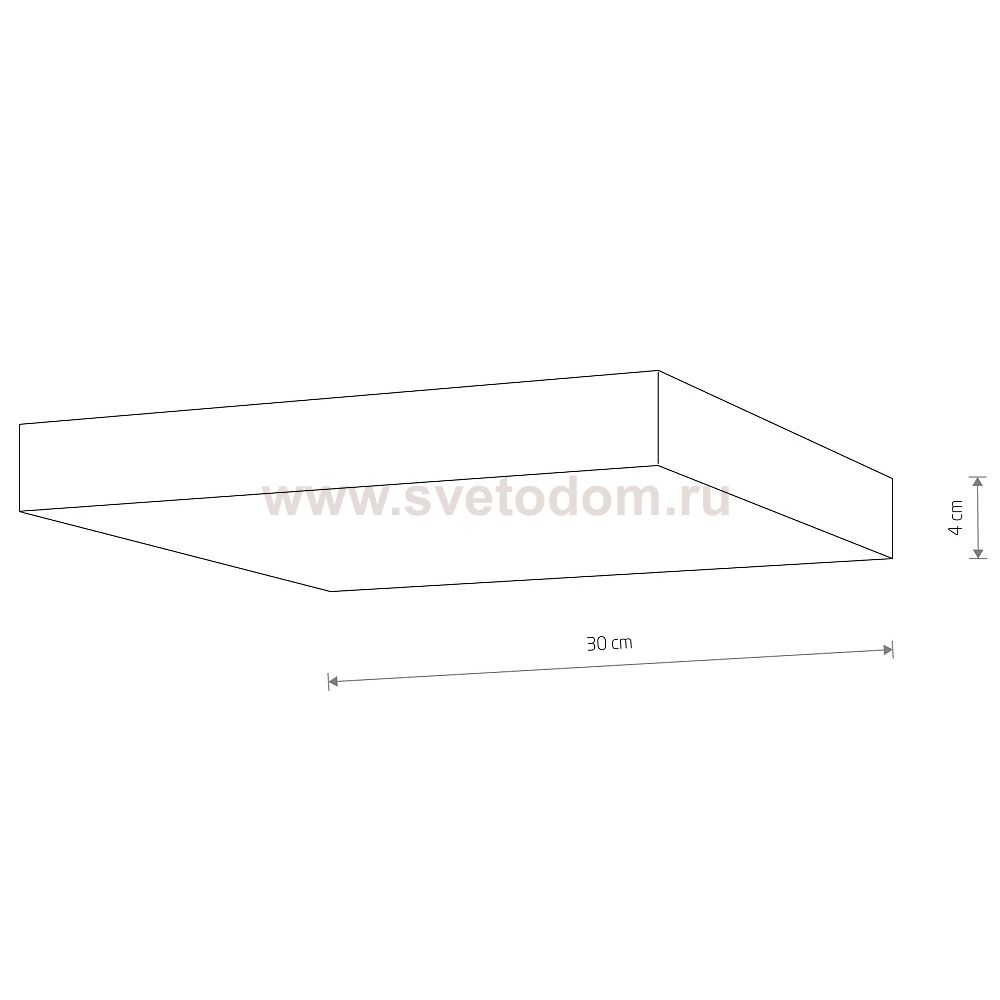Потолочный cветильник Nowodvorski Lid Square Led Black (Cерия Lid Led, Модель квадратная, Цвет Черный) арт. 10427