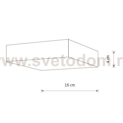 Потолочный cветильник Nowodvorski Lid Square Led White (Cерия Lid Led, Модель квадратная, Цвет Белый) арт. 10430