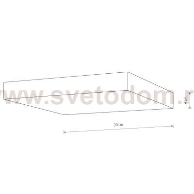 Потолочный cветильник Nowodvorski Lid Square Black (Cерия Lid, Модель квадратная, Цвет Черный) арт. 10436