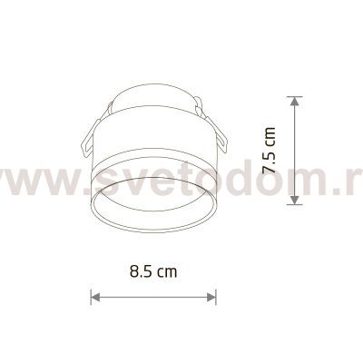 Встраиваемый светильник Nowodvorski Murter Black (Cерия Murter, Цвет Черный) арт. 10489